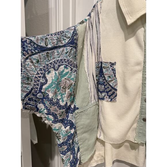 MSRP $125 POL Boho Sleeved Button Down Size L SAME-Plus Size | SAME DAY SHIP - Picture 4 of 7